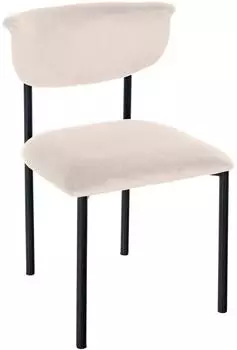 CLP Gambell Esszimmerstuhl Samtbezug, creme (325647)
