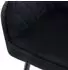 ML-Design Esszimmerstühle 4er-Set mit Armlehne, Samtbezug, schwarz