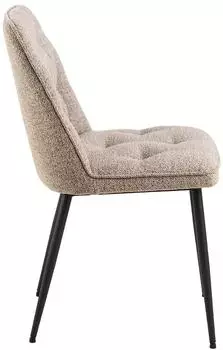ebuy24 Brooke Esszimmerstuhl Boucl&eacute;, beige, 2er-Set (5713941361950)