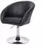 MCW MCW-F19 Esszimmerstuhl drehbar höhenverstellbar, Kunstleder schwarz (800000416023)