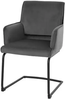 MCW Freischwinger MCW-N60, Textil &Ouml;ko-Tex, dunkelgrau (MCW-N60)