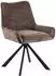 Actona Eddie Esszimmerstuhl drehbar, Chenille, braun, 2er-Set