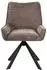 Actona Eddie Esszimmerstuhl drehbar, Chenille, braun, 2er-Set