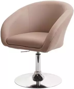 MCW Esszimmerstuhl F19, 360&deg; drehbar, h&ouml;henverstellbar, Kunstleder taupe (800000416017)