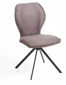 Niehoff Colorado Polsterstuhl, Eisengestell, Polyester braun