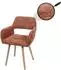 MCW Esszimmerstuhl A50 II Chenille 465g/m², terrakotta (MCW-A50 II)