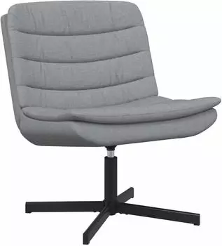vidaXL Drehstuhl Stoff, hellgrau, 63x75x76cm
