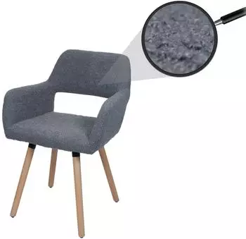 MCW Esszimmerstuhl A50 II Boucl&eacute; 450g/m&sup2;, dunkelgrau