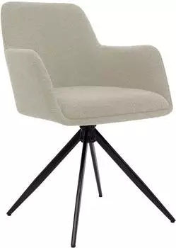 CLP Olema Esszimmerstuhl Teddystoff 180&deg; drehbar, taupe (327674)