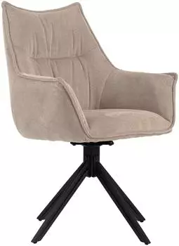 Mr. Deko Ginosa Esszimmerstuhl drehbar, gepolstert, beige
