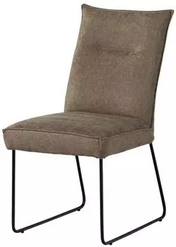 Massivmoebel24 Seattle 111 Polsterstuhl taupe, Polyester (06-151-512-0111)