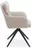 Idimex Elara Esszimmerstuhl 360° drehbar, Chenille-Stoff, beige (12041)