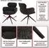 MCW MCW-O77 Esszimmerstuhl 6er-Set, Chenille, drehbar, senfgelb (800001348456)