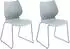 CLP Houma Stapelstuhl 2er Set, Kunststoff grau (327247)