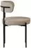 ML-Design Esszimmerstühle 6er-Set, Teddystoff, braun, schwarze Metallbeine (490016415)