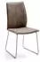 Niehoff Capri Design-Stuhl Edelstahl Stativ, Bezug Aberdeen stone