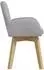 vidaXL Drehstühle Esszimmer 4er-Set Bouclé hellgrau (3428283)