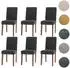 MCW Littau Esszimmerstuhl Chenille dunkelgrau, 6er-Set (800000816718)