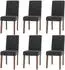 MCW Littau Esszimmerstuhl Chenille dunkelgrau, 6er-Set (800000816718)