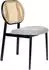 Zuiver Spike Esszimmerstuhl Rattan, grau