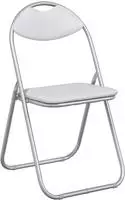 vidaXL Klappstuhl 8 stk. Kunstleder Wei&szlig; und Grau 48 x 43,5 x 81 cm
