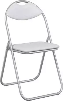 vidaXL Klappstuhl 8er-Set Kunstleder weiß und grau (42029063)