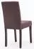 CLP Ina Esszimmerstuhl Stoff, cappuccino/braun, 2er-Set