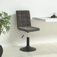 vidaXL Esszimmerst&uuml;hle 6 Stk. Drehbar Dunkelgrau Samt