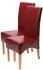 Chefgastro Esszimmerstuhl 2er-Set gepolstert, Leder, rot, helle Beine (PR_RMV94-08)