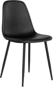 House Nordic Stockholm Polsterstuhl, schwarz, 2er-Set