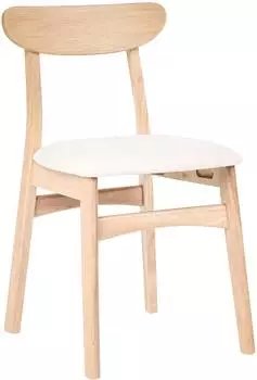 Beliani Doyle Esszimmerstuhl 2er-Set, Holz, hellbraun/hellbeige