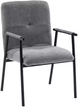 hjh Living Lifea Flex Polsterstuhl Stoff, grau (729516)