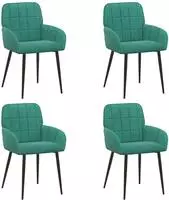 vidaXL Esszimmerst&uuml;hle 4 stk. Samt T&uuml;rkis 56,5 x 50 x 85 cm