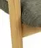 MCA Furniture BATUMI Armlehnstuhl, Stoff oliv, Wildeiche massiv (FAKTA)