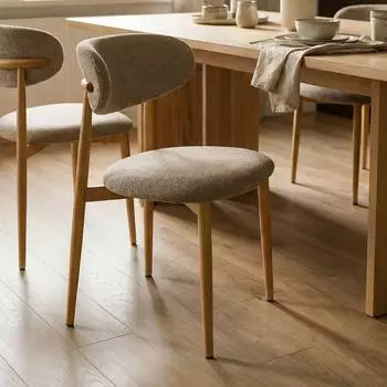 Idimex ARIEL Esszimmerstuhl 2er-Set, gepolstert, beige (96299)