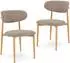 Idimex ARIEL Esszimmerstuhl 2er-Set, gepolstert, beige (96299)