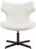 CLP Welland Loungesessel 2er-Set, Lederoptik, 360° drehbar, weiß (328784)
