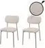 MCW Esszimmerstuhl MCW-O26 2er-Set, Cord-Stoff, beige