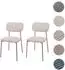 MCW Esszimmerstuhl MCW-O26 2er-Set, Cord-Stoff, beige