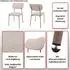 MCW Esszimmerstuhl MCW-O26 2er-Set, Cord-Stoff, beige