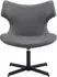 CLP Welland Loungesessel 2er-Set, Lederoptik, 360° drehbar, grau (328780)