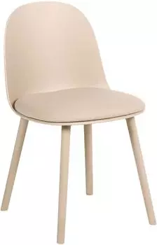Beliani Ankeny Esszimmerstuhl 2er-Set, Kunstleder, beige (Ankeny)