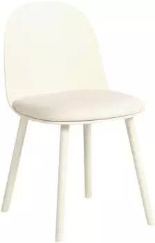 Beliani ANKENY Esszimmerstuhl 2er Set, Kunststoff, Kunstleder, hellbeige