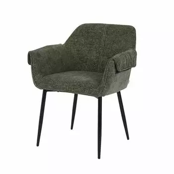 Home Deluxe CHENO Esszimmerstuhl Chenille, grün (74247_IT)