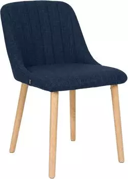 CLP Arie Esszimmerstuhl Stoffbezug, blau