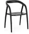 Natur24 Dotty Stuhl Teakholz, schwarz (2er-Set)