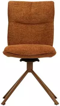 Massivmoebel24 Polsterst&uuml;hle 01 Chenille, rostrot (51-151-489-0034)