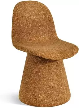 Duhome Esszimmerstuhl 360°-Drehstuhl Bouclé gelb (7279B1)