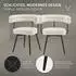ML-Design Esszimmerstühle 360° drehbar, Teddy-Stoff, beige, 2er-Set (490018326)