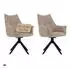 Mr. Deko Ginosa Esszimmerstuhl drehbar, gepolstert, beige, 2er-Set